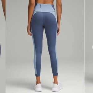 Lululemon Fast and Free High-Rise‎ Tight 25" 3 Pockets Glow Shade Blue Willow 6